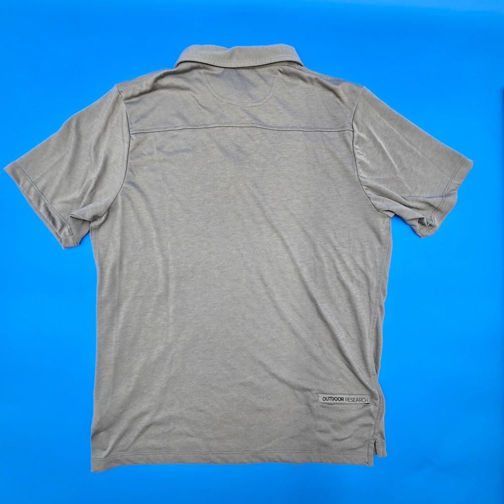 Outdoor Research Men‎ Sequence Merino Wool Blend Drirelease Polo Shirt Gray M - Picture 2 of 6